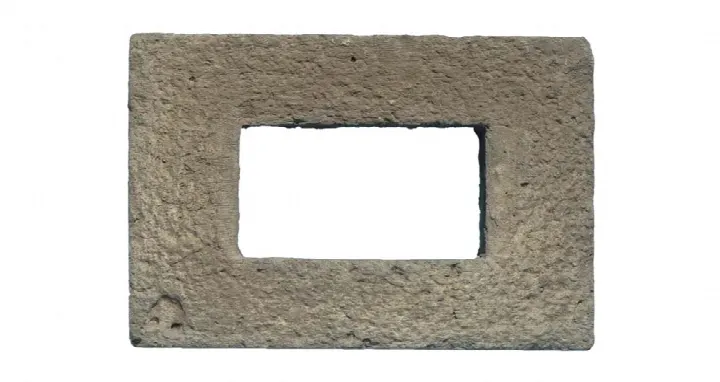 İkili priz kutusu, taş dokulu beton